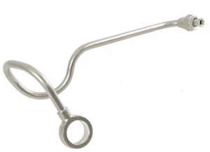 49-56 Panhead Steel CROSSOVER GAS LINE 62355-48A Chrome - Imagen 1 de 4