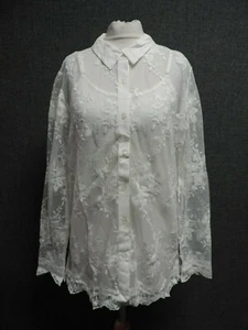 Ashley Brooke Ladies Lace Shirt With Cami White UK 14 RRP £70 LN112 DD 13 - Picture 1 of 3