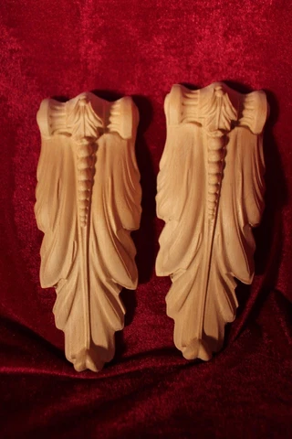 Decorative Carved Corbels. Decorative wooden elements. 2pcs lot Cover