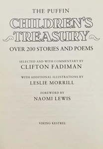 The Puffin Treasury of Children's Stories Over 200! First Edition Hardcover Rare - Picture 1 of 12