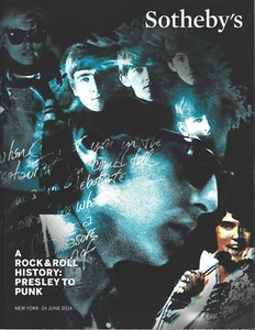 Sotheby's Katalog, Eine Rock & Roll Geschichte: Presley bis Punk. 2014 HB - Bild 1 von 1