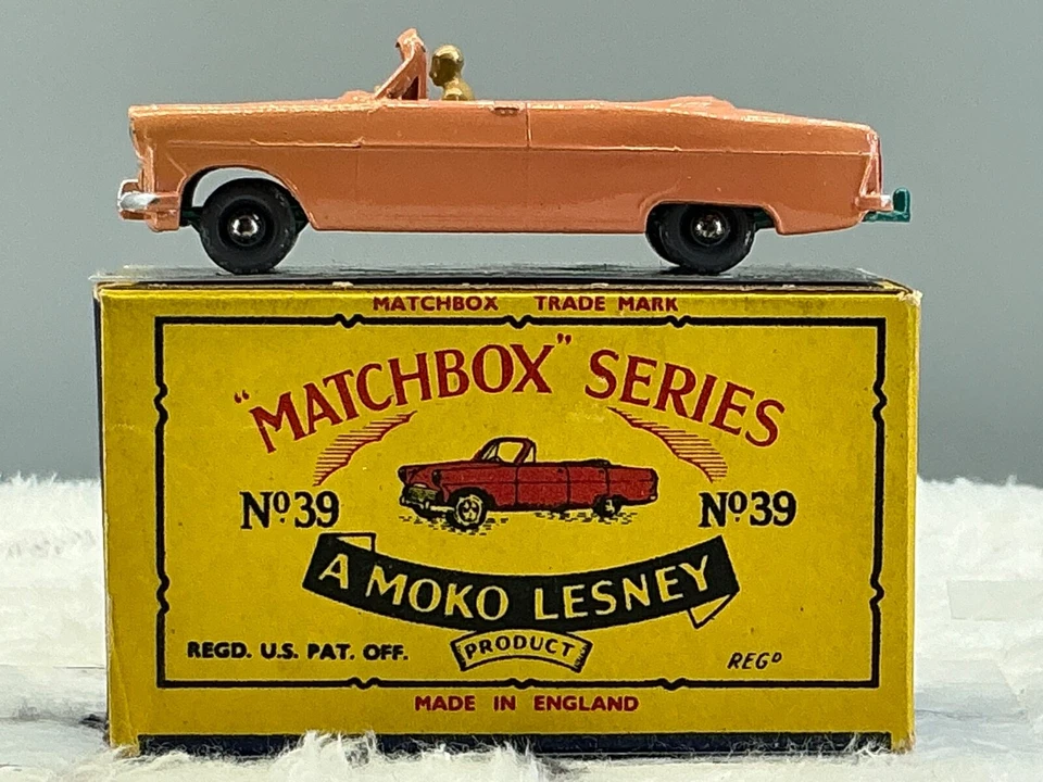 Matchbox Moko #39A Ford Zodiac, 1958 N, como nuevo, GPW en caja B5 todo original Foto 1 de 4
