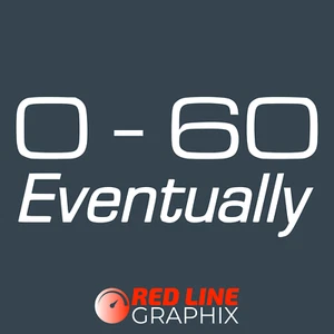 0 - 60 Eventually Funny Car Vinyl Decal Sticker - White 152.4mm - Picture 1 of 1