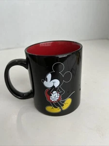 Disney Classic Mickey Mouse Black Coffee Mug 12 oz - Picture 1 of 6