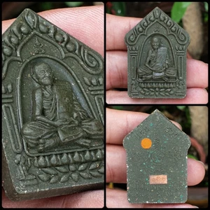 Genuine Thai Amulet Pendant Phra KHUN PHAEN LP SAEN Wealth Lucky Love Charm FS - Picture 1 of 23