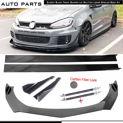 For Volvo V40 S40 S60 S90 Front Bumper Lip Splitter Spoiler Rear Lip Strut Rod B - Imagem 1 de 4