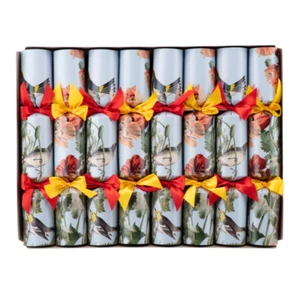 Christmas Crackers, Handmade, Ultra High Quality, Birds & Flowers, Box of 8 - Picture 1 of 9
