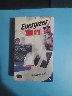 ENERGIZER QI WIRELESS PORTABLE CHARGER 10000MAH  10W QUICK CHARGE NEW(OPENBOX) - Image 1 of 3