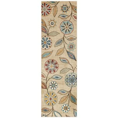 Maples Rugs Reggie Floral Runner Rug Non Skid Hallway Entry Carpet [Made in U... - Image 1 of 4