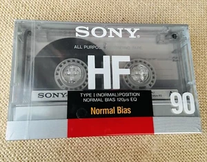 Blank Cassette Tape Sony C-90HF Type 1 Normal Bias  90 Minutes New Sealed - Picture 1 of 5