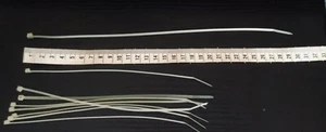 5 x VERY THIN ZIP CABLE TIES 4 REBORN/FAKE BABY DOLL TEDDY (4) 200mm (1) 300mm - Picture 1 of 2