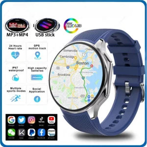 Smart watch Waterproof Smart Watch Bluetooth Call Connect Headphones Music Video - Picture 1 of 32