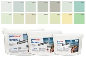 Mattlatex Latexfarbe grün Farbe matt hohe Deckkraft Wandfarbe 2,5L | 5L | 10L - Bild 1 von 30