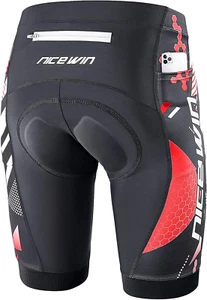 Pantaloncini Da Ciclismo E Motociclismo Da Uomo, Con Imbottitura 3D, Ad Asciugat - Foto 1 di 12