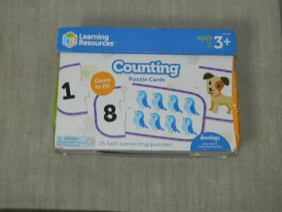 Recursos de aprendizaje: Contar cartas de rompecabezas: 3+ años NUEVO EN CAJA Foto 1 de 4