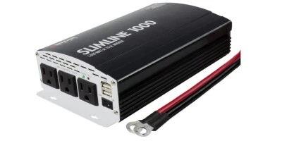 Wagan EL3720 Black 1000 Watt Slim Line AC to DC Power Inverter Brand New - Image 1 of 4