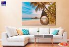 Beach Palm Swing Hammock View Wall Canvas Home Decor Australian Made Quality