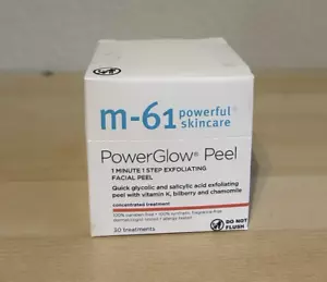 M-61 Power Glow Peel 1 Minute 1 Step Exfoliating Facial Peel 30 Treatments - Picture 1 of 5