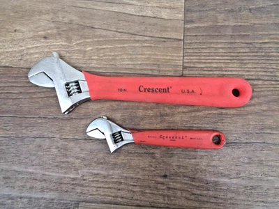 2 -  CRESCENT Adjustable Wrenches 6" & 10" Cushioned Handle Wrench - Image 1 of 4