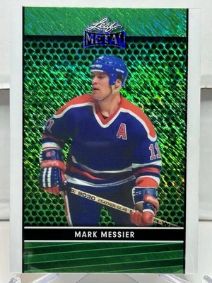 Mark Messier - 2024 Leaf Metal - Green Shimmer🔥Oilers🔥One Of One🔥 1/1 - Image 1 of 3