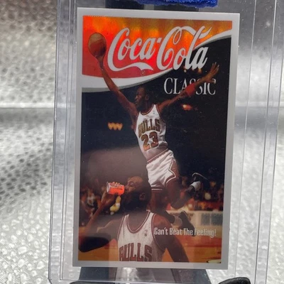 Tarjeta de tabaco Michael Jordan 1989 Coca Cola Mini Inserto Refractor Promo—Bulls B7 Foto 1 de 4