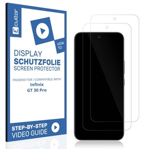 2x 3D Protector de Pantalla Mate para Infinix GT 30 Pro Flexible Película de - Picture 1 of 6