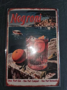 NEGRONI drink 8x12 Repoduction Tin Sign - Picture 1 of 1