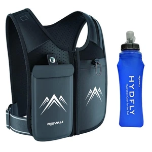 Gilet da corsa riflettente con borraccia idratazione e cintura regolabile per sicurezza - Foto 1 di 10