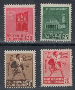 ITALIA RSI 1944 Monumenti distrutti 4v MH* - Imagen 1 de 1