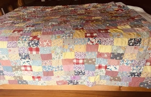 Trapunta patchwork vintage francobollo rovescio a modello shabby chic trapunta! - Foto 1 di 19