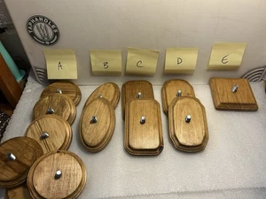 1 (ONE) EACH WOODEN BEER TAP HANDLE STAND WITH FELT LINING. READ. New Choices - Picture 1 of 16