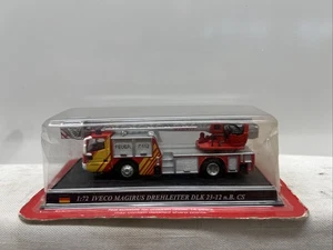 SEALED DEL PRADO IVECO MAGIRUS DREHLEITER DLK 23-12 1/72 DIE CAST FIRE TRUCK - Picture 1 of 7