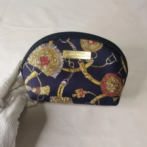 Valentino Women Pouch Scarf Pattern Blue Brand Limited Edition VHTF Rare Elegant - Picture 1 of 8