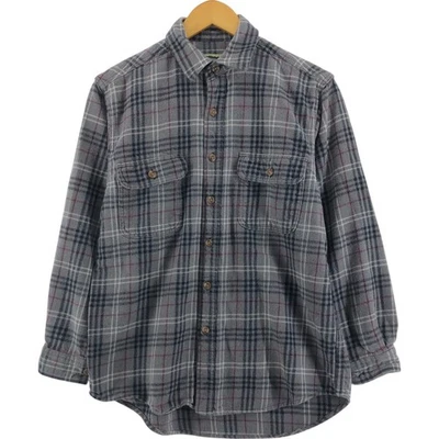 Used Field and Stream long-sleeved heavy flannel check shirt size M men's - Image 1 of 3