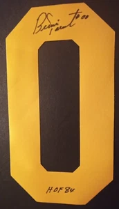 10 BERNIE PARENT AUTOGRAFIADO PHILADELPHIA BLAZERS #0 JERSEY NÚMERO CON PATIO 84 - Imagen 1 de 2