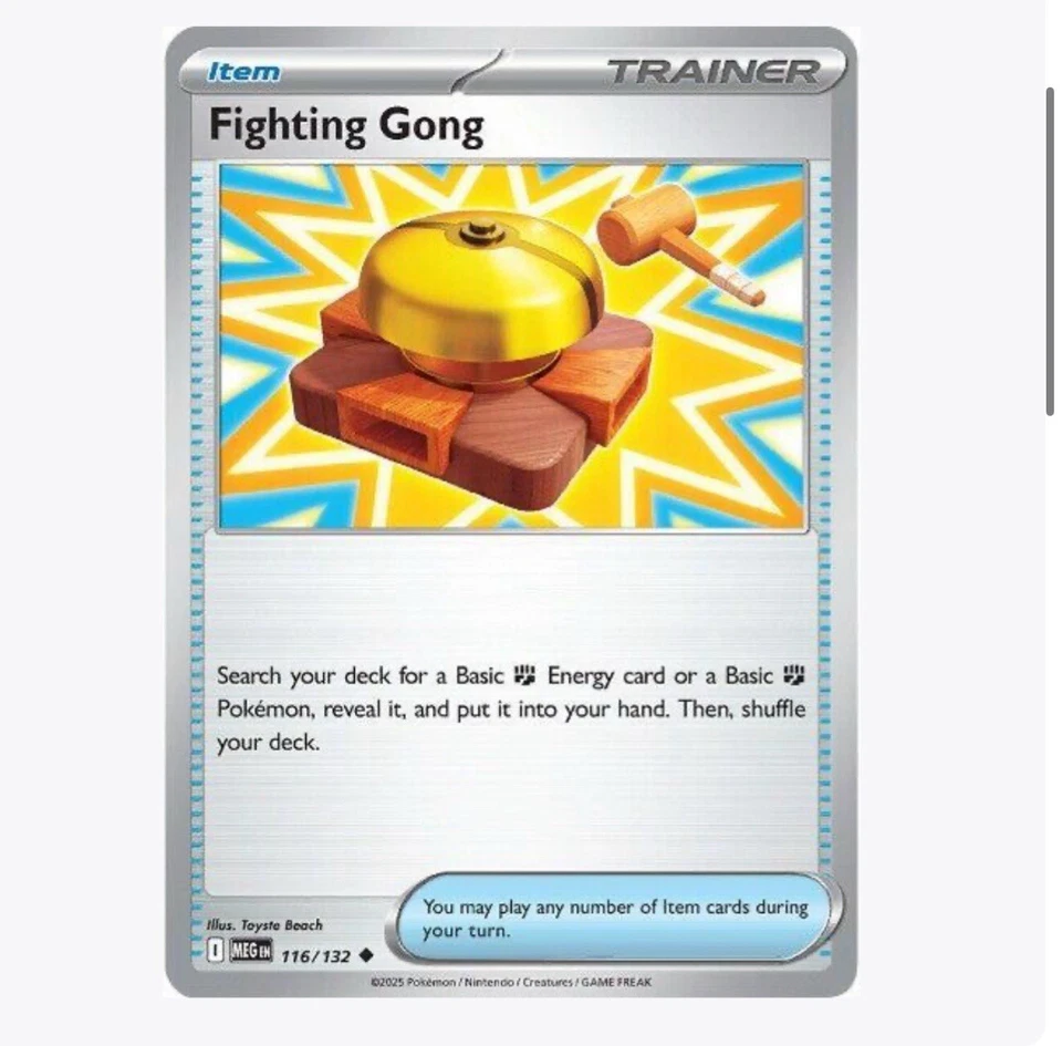 Pokemon - Fighting Gong 116/132   - Common - Mega Evolution - New - Image 1 of 1