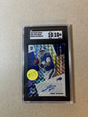 Jake Fromm 2020 Mosaic Rookie Autographs SGC 10 10 Auto - Image 1 of 4