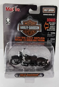 2004 Maisto Harley Davidson 1936 El Knucklehead Series 2 Motorcycle 1:24 Scale - Picture 1 of 6