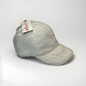 Cat and Jack Fuzzy Hat Off White New With Satin Liner Adjustible - Picture 1 of 3