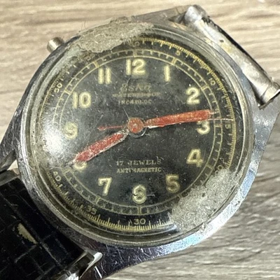 RELOJ PULSERA VINTAGE ESKA MILITAR CUERDA MANUAL 17J HOMBRE PARA REPUESTOS Foto 1 de 4