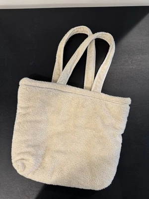 ZARA Terry Cloth Tote Bag - Image 1 of 4