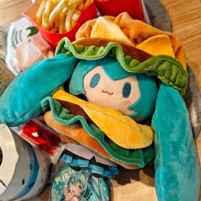 MUÑECA HATSUNE MIKU PAYASO HAMBURGUESA MUÑECA DE PELUCHE LINDO REGALO | SOOB Foto 1 de 4