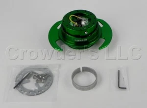 NRG Steering Wheel Quick Release Gen 3 Green Body Green Paddles SRK-650GN - Bild 1 von 5
