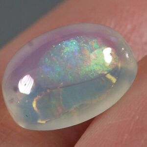 3.3Ct Natural Ethiopian Welo Opal Play of Color Cab USOW519
