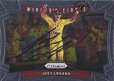 AUTOGRAPHED Joey Logano 2016 Panini Prizm Racing WINNERS CIRCLE KANSAS WIN (#22