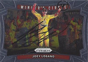 AUTOGRAPHED Joey Logano 2016 Panini Prizm Racing WINNERS CIRCLE KANSAS WIN (#22