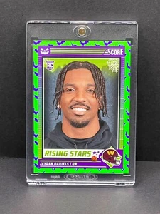Jayden Daniels RARE ROOKIE RC GREEN INVESTMENT CARD PANINI ROY MVP MINT - Picture 1 of 12