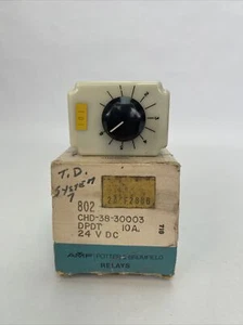 AMF POTTER & BRUMFIELD CHD-38-30003 TIME DELAY RELAY 1.0-180SEC 10A 120VAC 24VDC - Picture 1 of 7