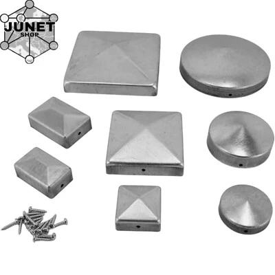 OUM Tappi metallici zincati o grezzi per proteggere nuovi pali di recinzione