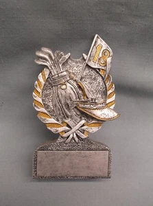 GOLF trophy resin gift award bag visor 18 hole flag PDU - Picture 1 of 1